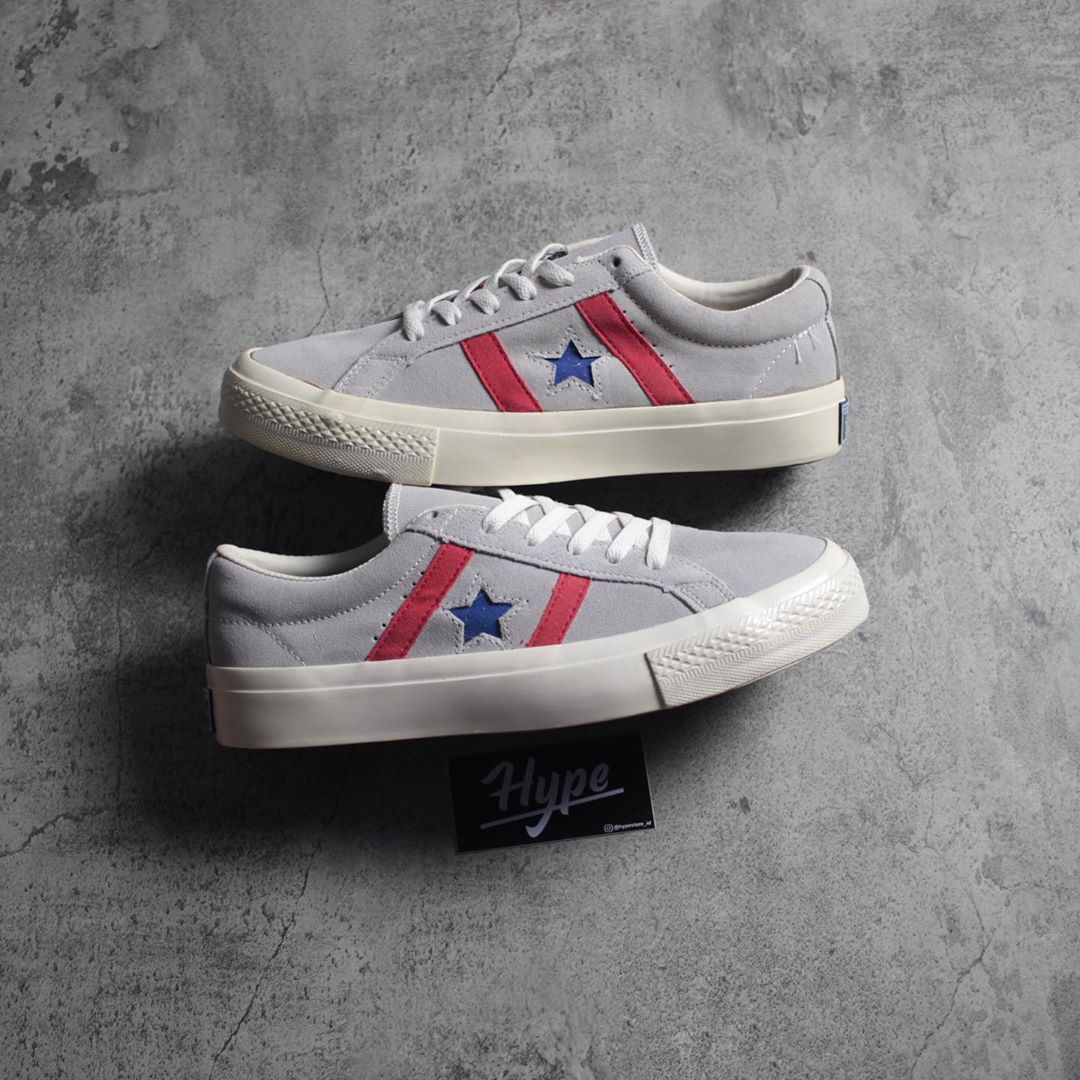 Converse One Star Academy “Grey Red” Converse One Star Academy Grey Red - Image 1