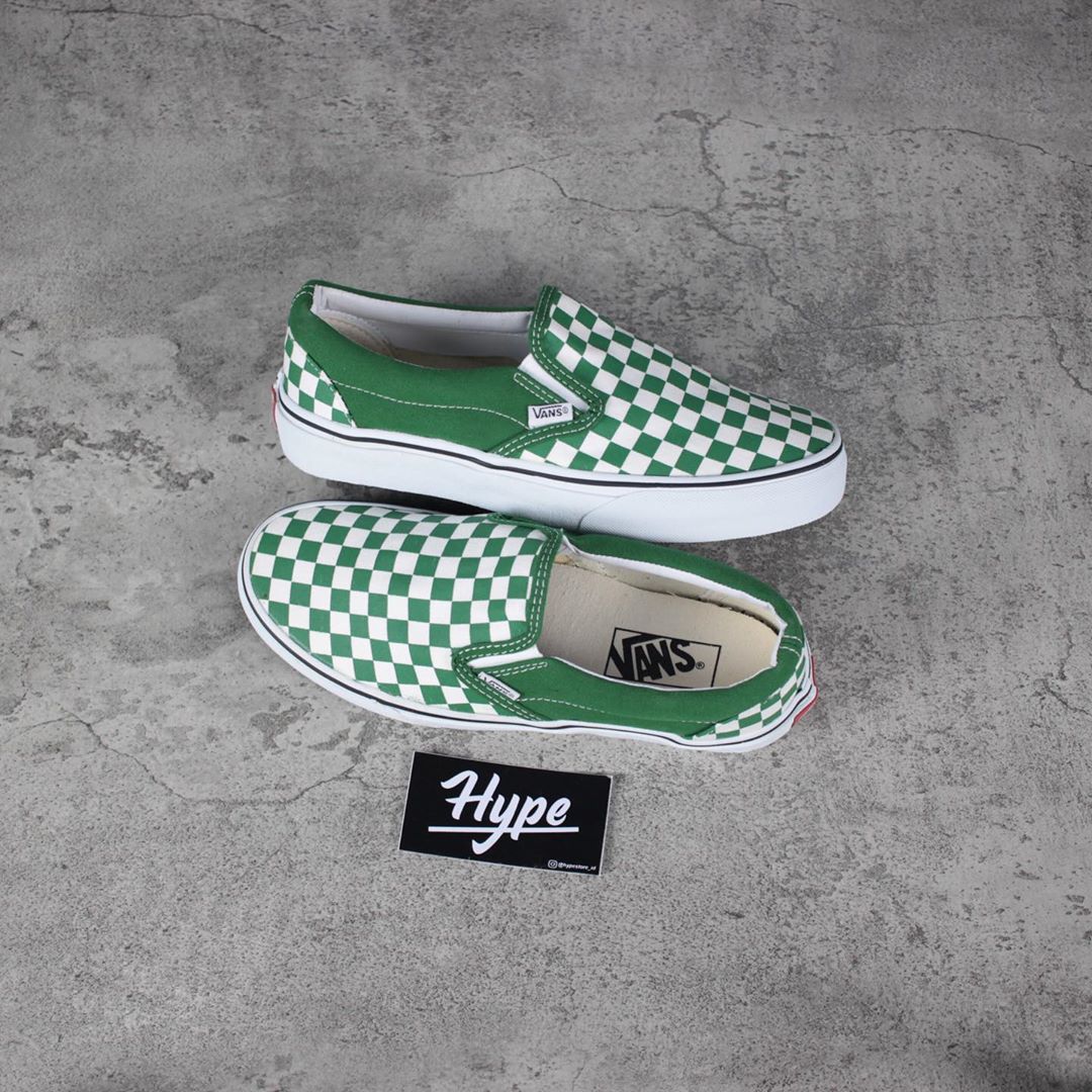 Vans Slip-On Checkerboard “Green White” Vans Slip-On Checkerboard Green White - Image 1