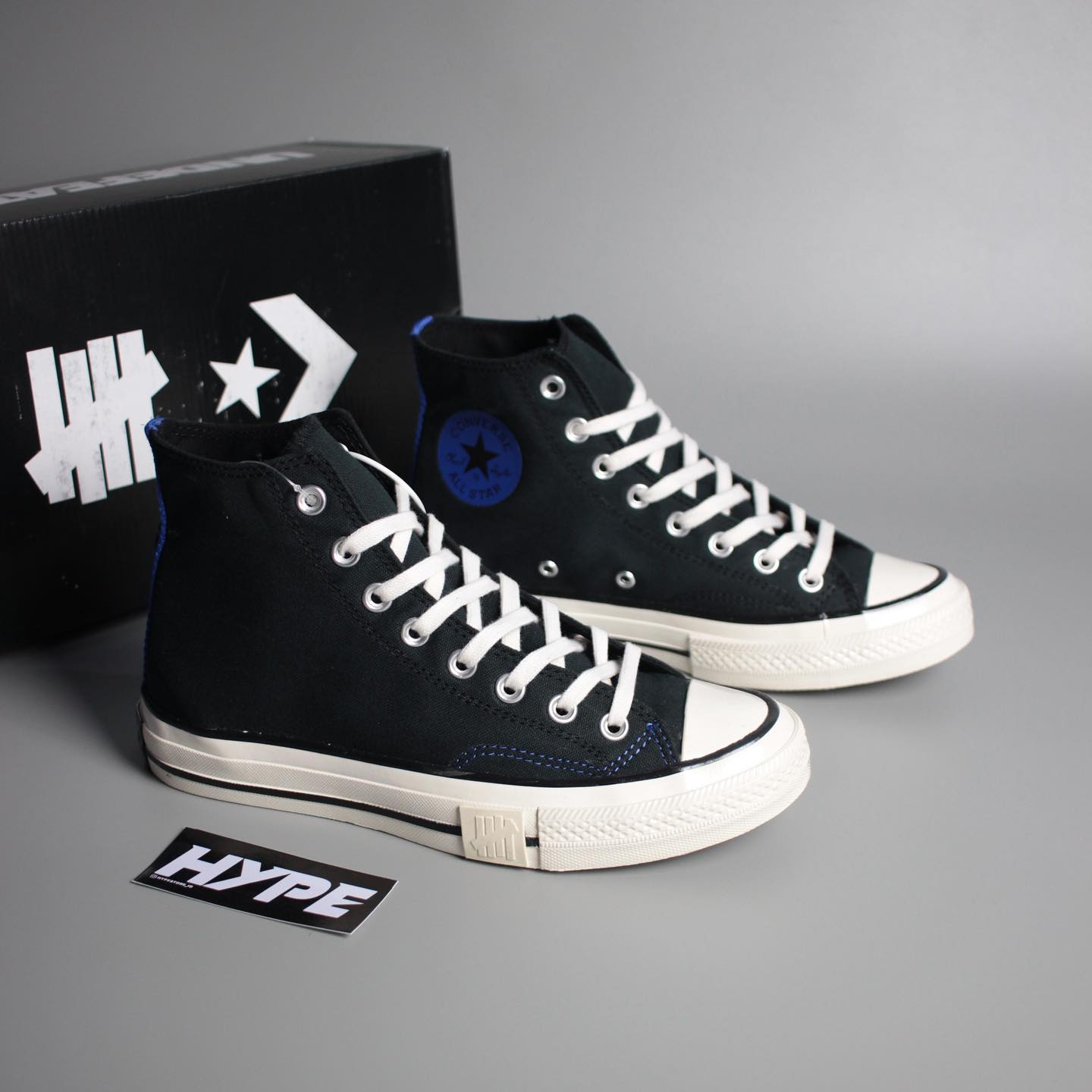 Undefeated x Converse Chuck All Star 70s High Fundamentals “Black” Undefeated x Converse Chuck All Star 70s High Fundamentals “Black” - Image 1