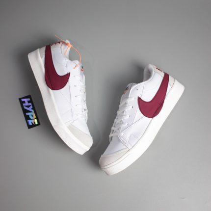 Nike Blazer Low Jumbo Swoosh White Maroon