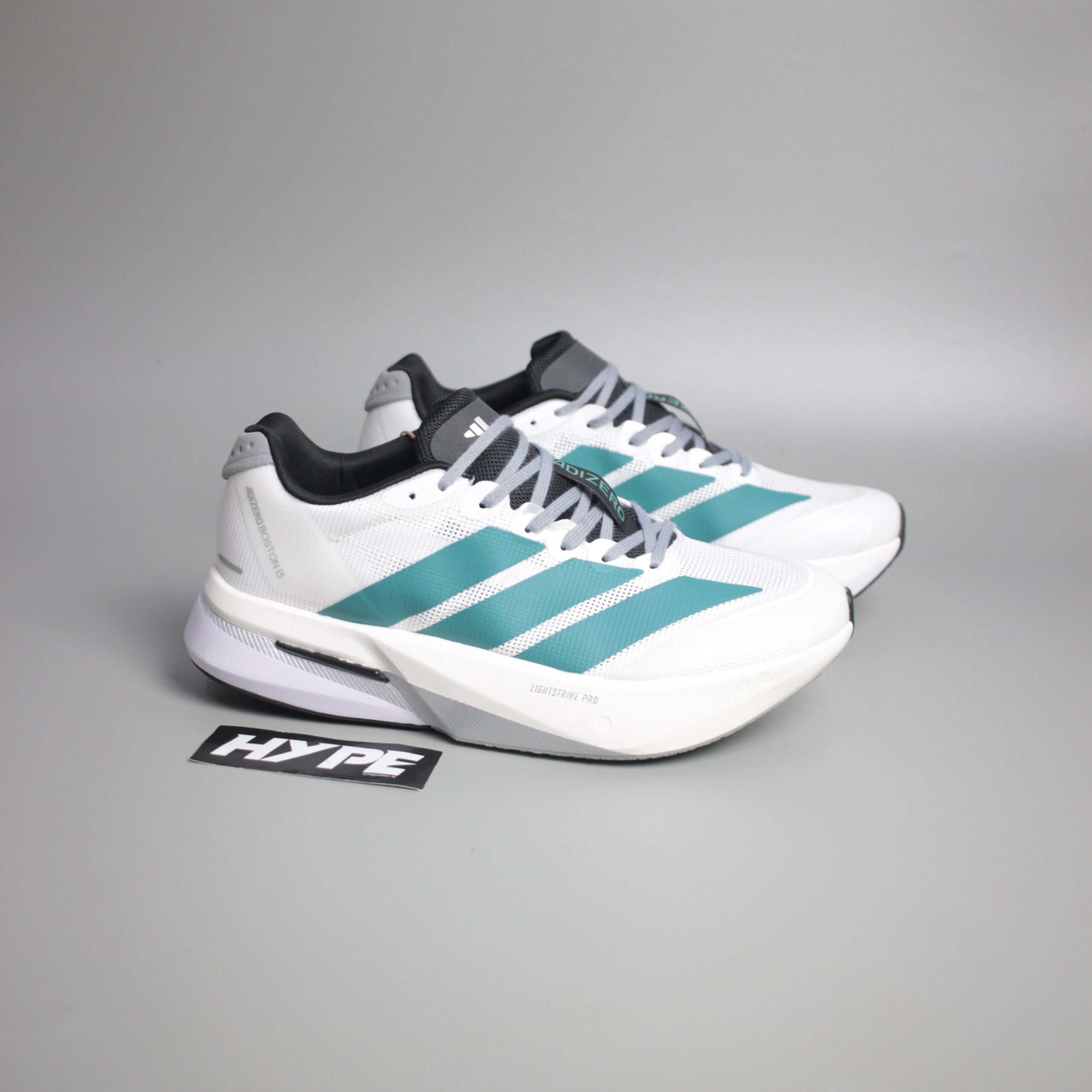 Adidas Adizero Boston 13 White Green Adidas Adizero Boston 13 White Green - Image 1