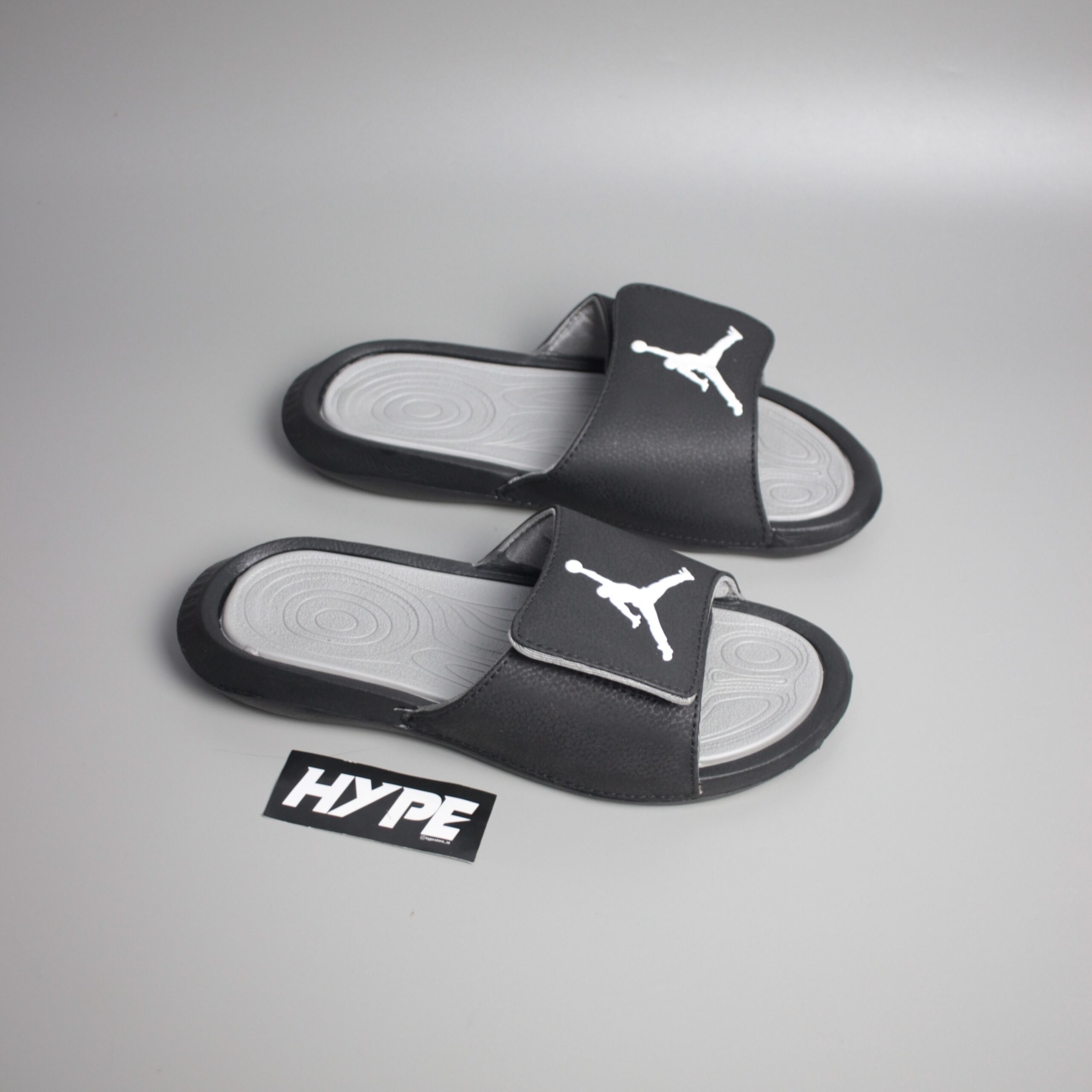 Nike Velcro Slide Black White Grey Nike Velcro Slide Black White Grey - Image 1