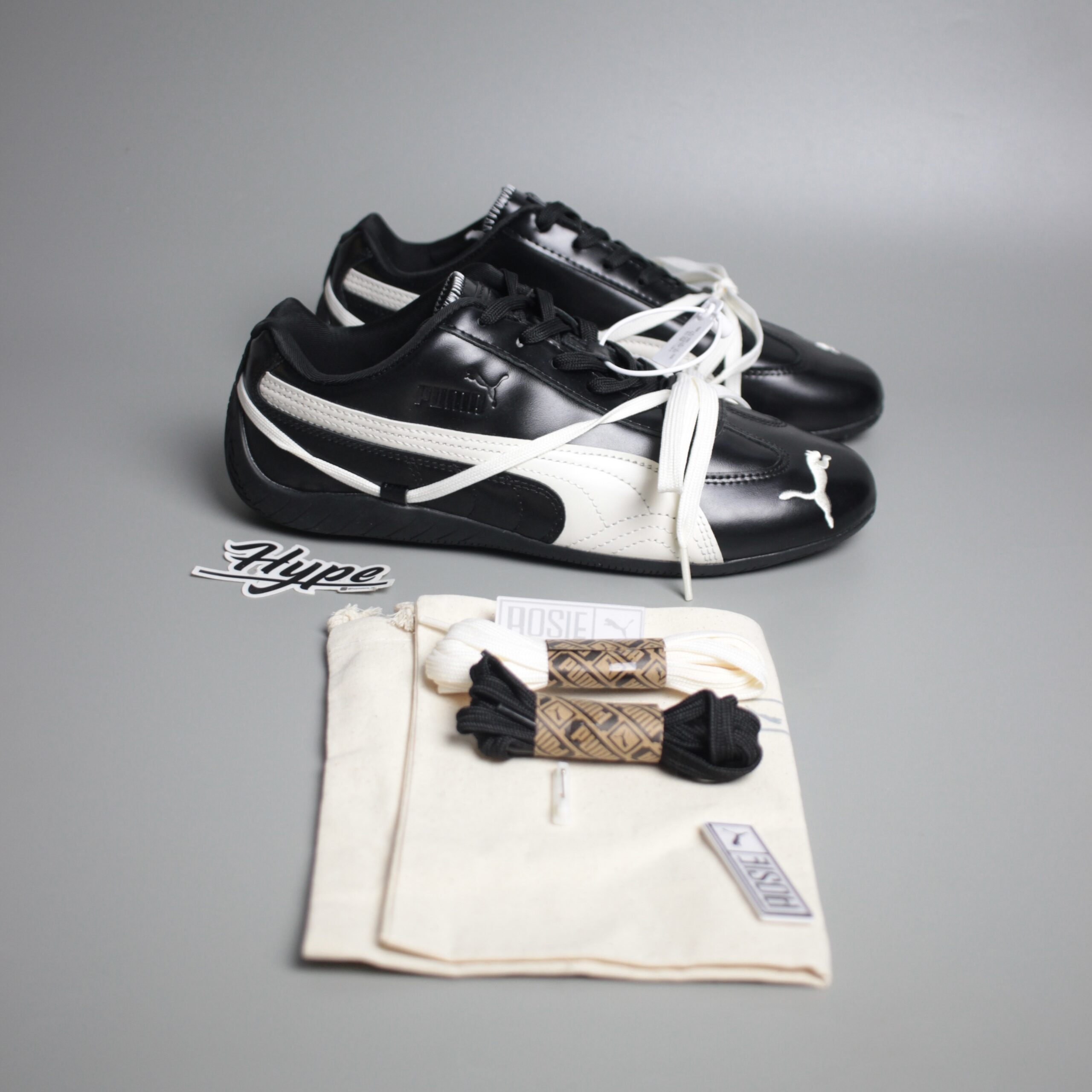 Rose x Puma Speedcat PRM Black White Rose x Puma Speedcat PRM Black White - Image 1