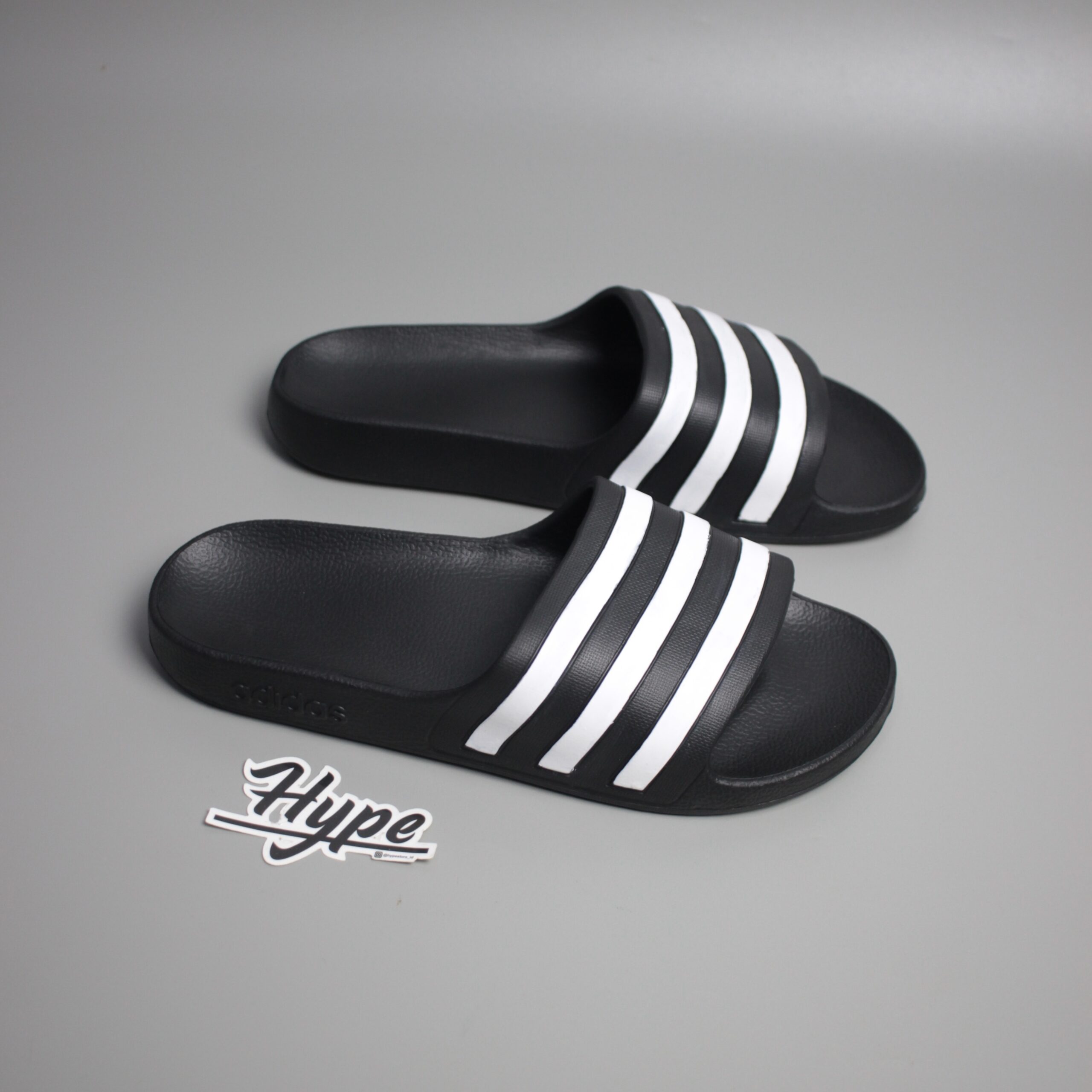 Adidas Adilette Aqua Black White Adidas Adilette Aqua Black White - Image 1
