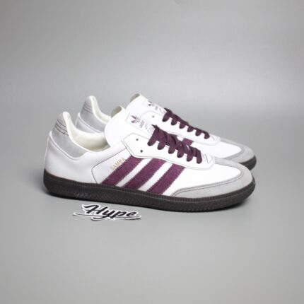 Adidas Samba OG Wonder White Maroon