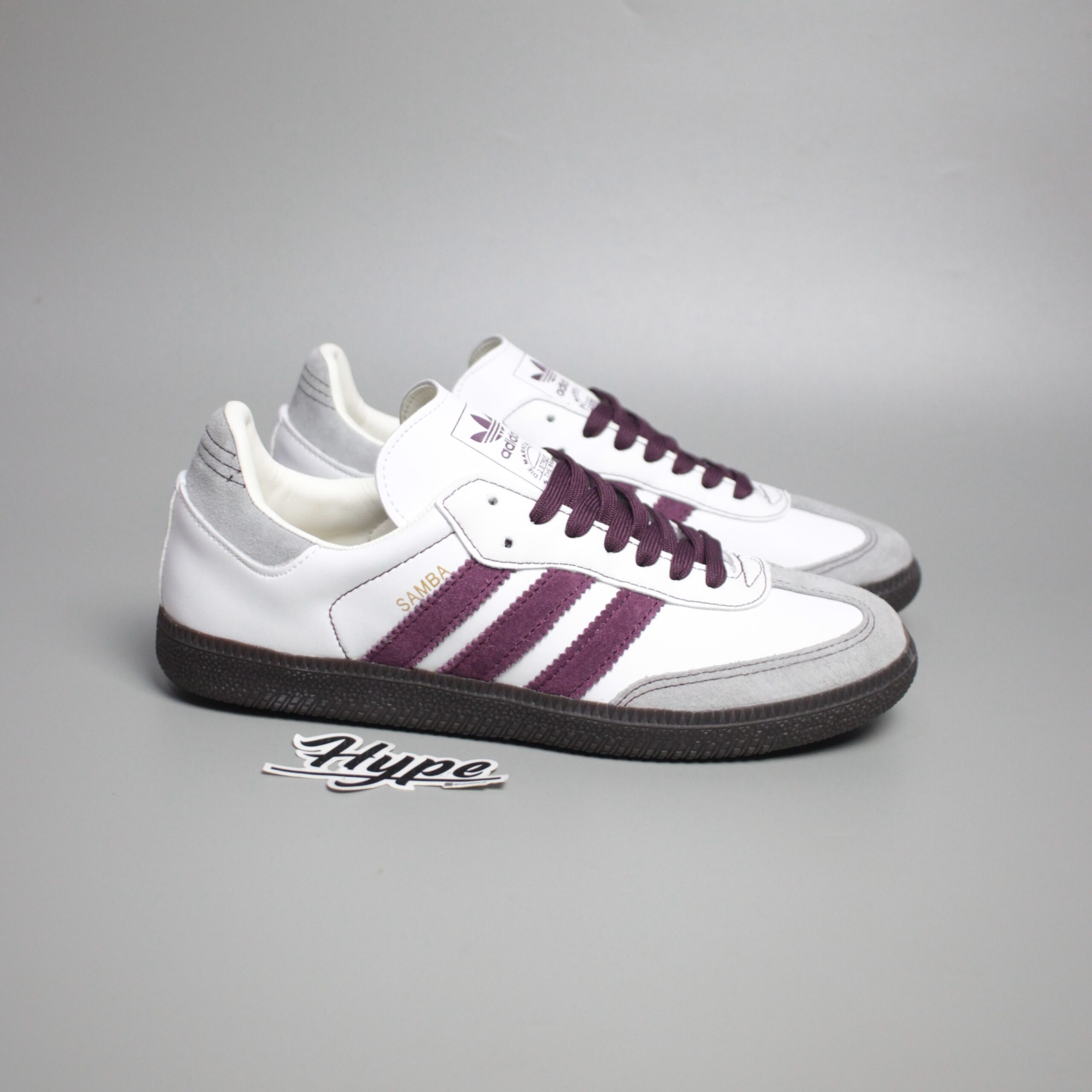 Adidas Samba OG Wonder White Maroon Adidas Samba OG Wonder White Maroon - Image 1