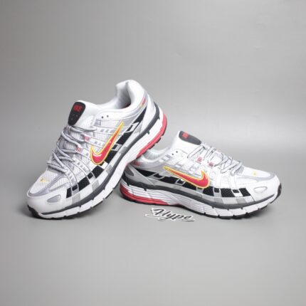 Nike P-6000 White Varsity Red