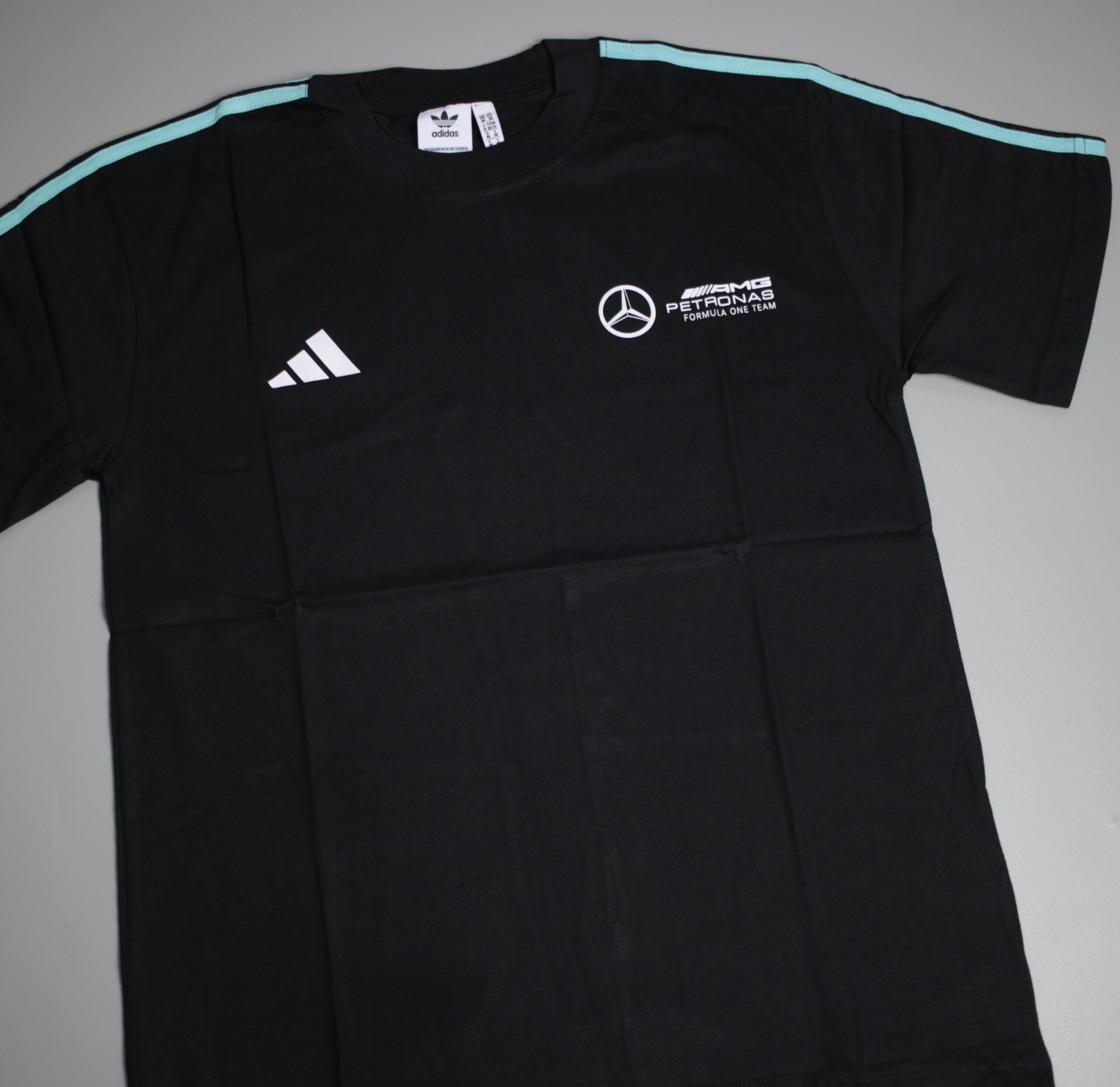 Adidas Mercedes AMG Petronas F1 Black Adidas Mercedes AMG Petronas F1 Tees Black - Image 1