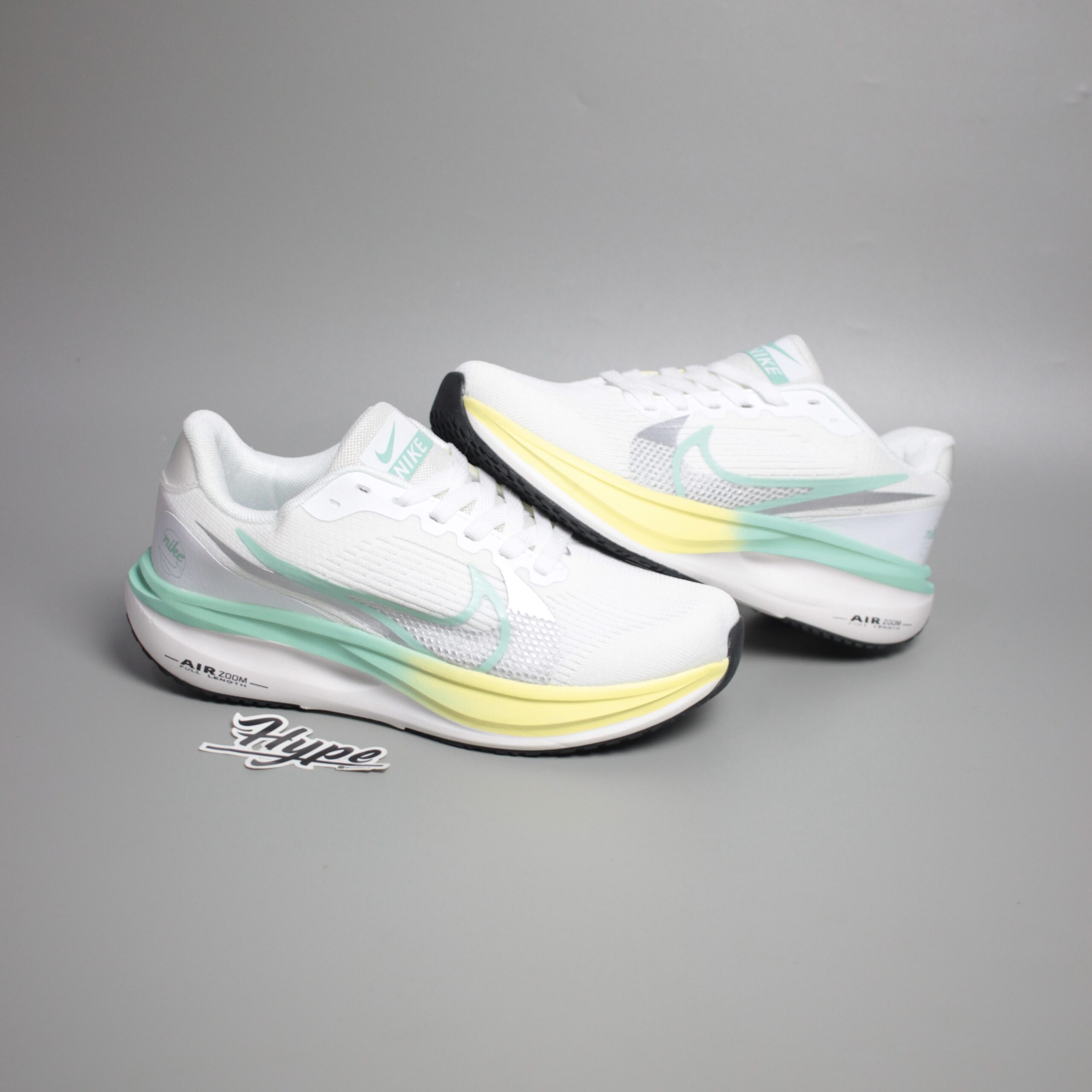 Nike Zoom Run White Green Yellow Nike Zoom Run White Green Yellow - Image 1