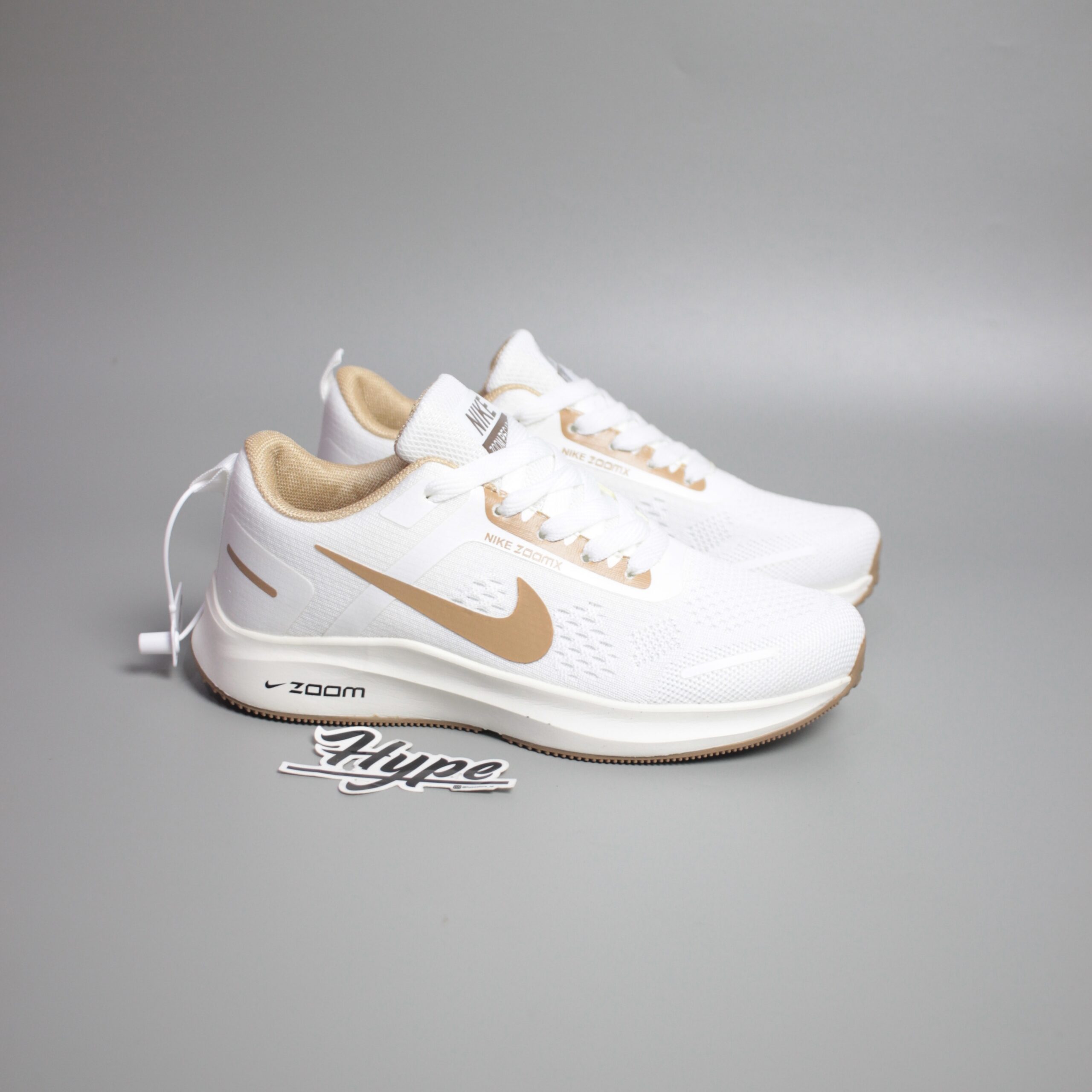 Nike ZoomX Running Grey White Brown Nike ZoomX Running White Brown - Image 1